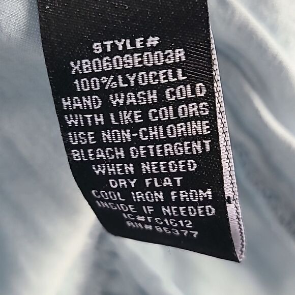 Sanctuary Julia Off the Shoulder Chambray Ruffled Blouse Women's Top Sz X-Small - Picture 7 of 9